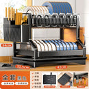 GobekUsa Kitchen Dish Drainer & Storage Rack - Countertop Organizer for Dinnerware