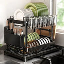 GobekUsa Kitchen Dish Drainer & Storage Rack - Countertop Organizer for Dinnerware