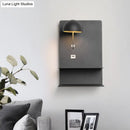 GobekUsa Black Metal Wall Mounted LED Modernist Light Fixture for Living Room