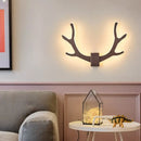 GobekUsa Metallic Antler Sconce LED Wall Lamp for Bedroom