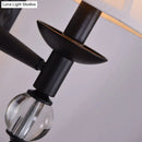 GobekUsa Black Modernist Bell Fabric Wall Sconce with 1 Lamp Head for Corridors