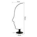 GobekUsa Black Nordic Human Face LED Floor Lamp: Adjustable Indoor Lighting for Living Room
