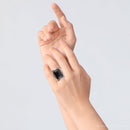 Black Onyx Mixed Metal Statement Ring