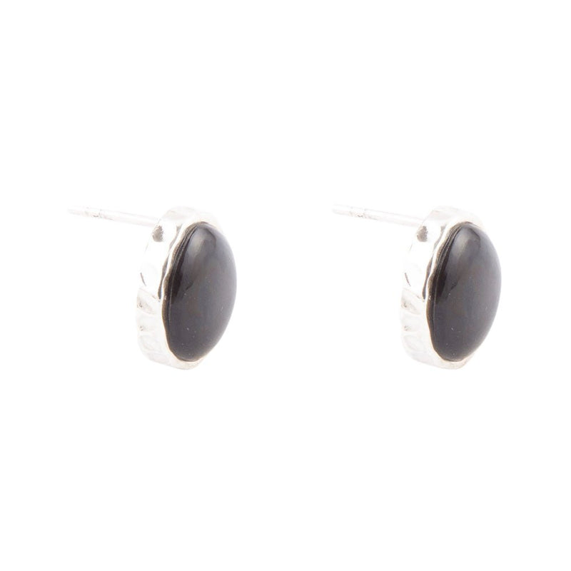 Black Onyx Post Earrings