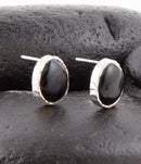 Black Onyx Post Earrings