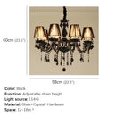 GobekUsa Crystal Pendant Chandelier for Luxurious Living Room, Restaurant, Bedroom & Villa