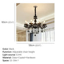GobekUsa Crystal Pendant Chandelier for Luxurious Living Room, Restaurant, Bedroom & Villa