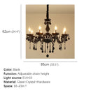 GobekUsa Crystal Pendant Chandelier for Luxurious Living Room, Restaurant, Bedroom & Villa