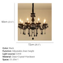 GobekUsa Crystal Pendant Chandelier for Luxurious Living Room, Restaurant, Bedroom & Villa