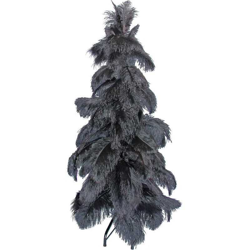 Black Ostrich Feather Tree