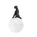 GobekUsa Crystal Ball Metal Animal Sculptures Home Decor Figurines