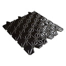 Black Pearl Glossy Triangle Colore Look Ceramic Mosaics 12x12