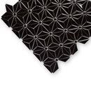 Black Pearl Glossy Triangle Colore Look Ceramic Mosaics 12x12