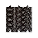 Black Pearl Glossy Triangle Colore Look Ceramic Mosaics 12x12