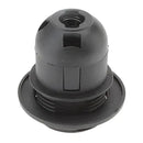 Black plastic and brass e27 socket lamp holder living room base by Decorbites