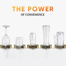 GobekUsa Glass Rinser: Automatic Cup Washer & Pitcher Cleaner for Home Kitchen