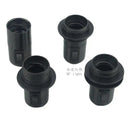 Black plastic e27 socket lamp base with switch for bedroom by Decorbites
