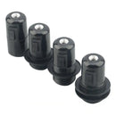 Black plastic e27 socket lamp base with switch for bedroom by Decorbites