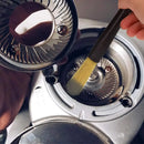 Black plastic espresso machine cleaning brush set kitchen tool by Decorbites