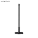 GobekUsa Black Plumb Rod LED Night Light: Sleek Bedside Table Lamp with Warm/White Light