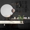 Black Polished Marble Tiles 18x18