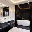 Black Polished Marble Tiles 18x18