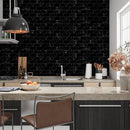 Black Polished Marble Tiles 2 3/4x5 1/2