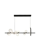 GobekUsa Black Postmodern Bubble Glass Chandelier with Multi Clear Balls