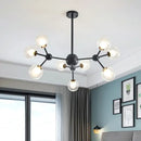 GobekUsa Black Postmodern Sputnik Chandelier for Dining Room and Home Decor