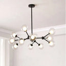 GobekUsa Black Postmodern Sputnik Chandelier for Dining Room and Home Decor
