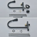 GobekUsa Black Rainwater Kitchen Faucet Flexible Pull Out 3 Way Nozzle Mixer Tap