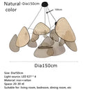 GobekUsa Black Rattan Ceiling Chandelier for Elegant Indoor Lighting