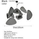 GobekUsa Black Rattan Ceiling Chandelier for Indoor Lighting Decor
