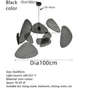 GobekUsa Black Rattan Ceiling Chandelier for Elegant Indoor Lighting