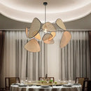 GobekUsa Black Rattan Ceiling Chandelier for Indoor Lighting Decor