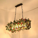 GobekUsa Black Retro Metal Pendant Light - Industrial Hanging Island Fixture