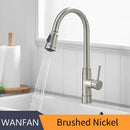 GobekUsa Black Single Handle Pull Out Kitchen Faucet Swivel 360° Water Mixer Tap