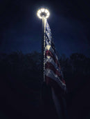 TelePatriot 800 Series Solar Flagpole Light - 200 LED Waterproof IP65