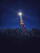 TelePatriot 800 Series Solar Flagpole Light - 200 LED Waterproof IP65