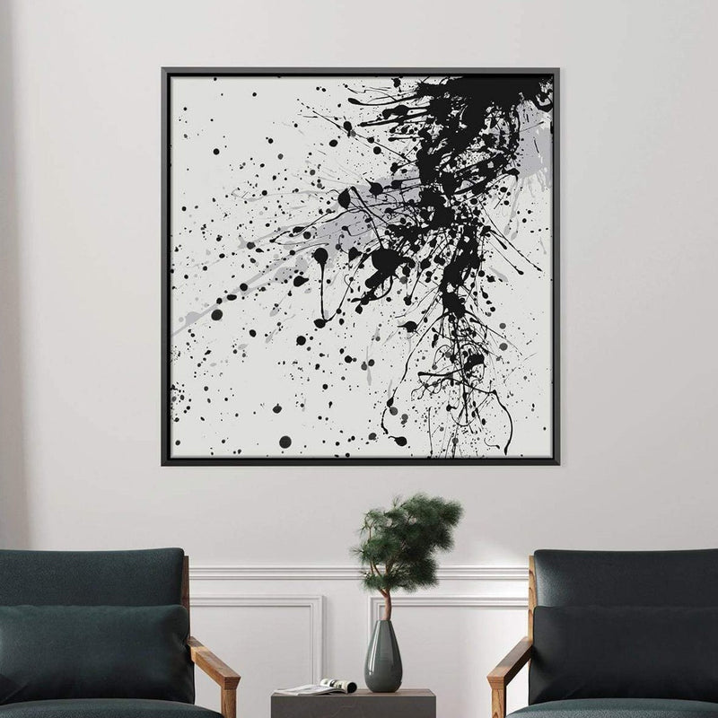 Black Splatter Canvas