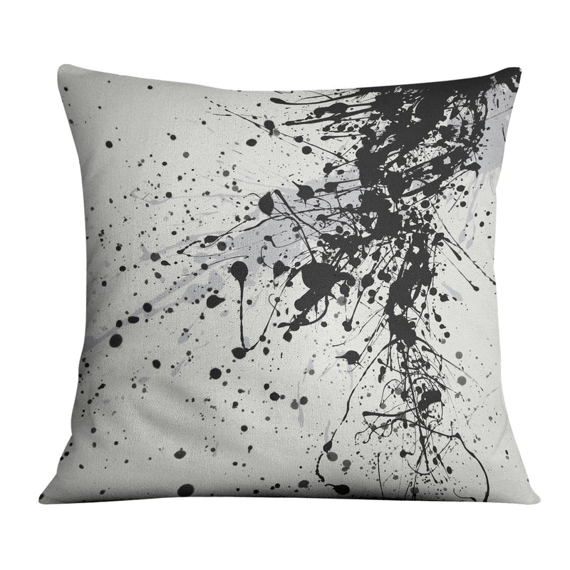 Black Splatter Cushion