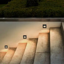 Black square & circular ip65 waterproof embedded step lights outdoor by Decorbites