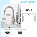 GobekUsa Black Stainless Steel Bathroom Faucet - Single Handle