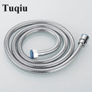 Black stainless steel flexible shower hose bathroom brass fittings by Decorbites