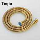 Black stainless steel flexible shower hose bathroom brass fittings by Decorbites