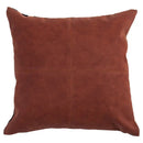 Black stripe faux leather pillow cover living room decor by Decorbites