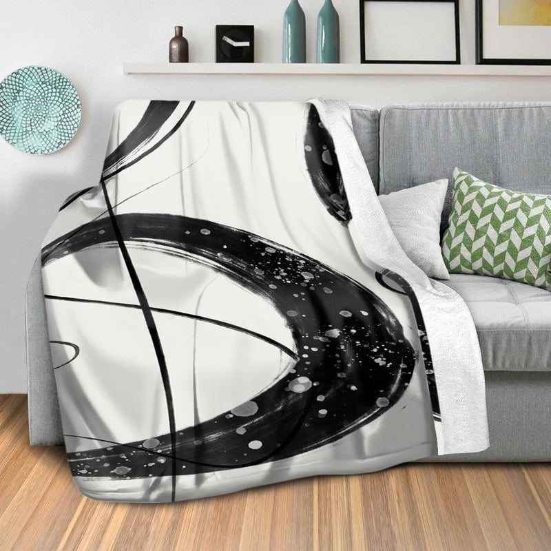 Black Swirls Blanket