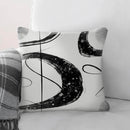 Black Swirls Cushion