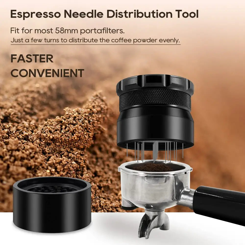GobekUsa Coffee Needle Block Distributor 51/53/58mm Espresso Stirrer Leveler Tool, photo 4 of 9
