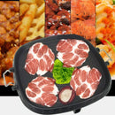 GobekUsa Double Layered Non-Stick Korean BBQ Grill Pan - Indoor Outdoor Grilling